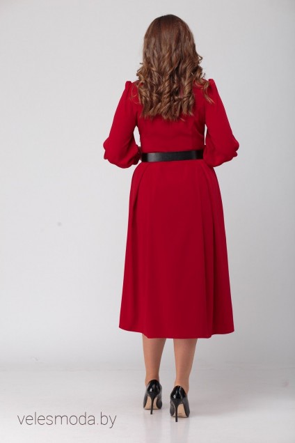 Платье 1055 красный Shetti