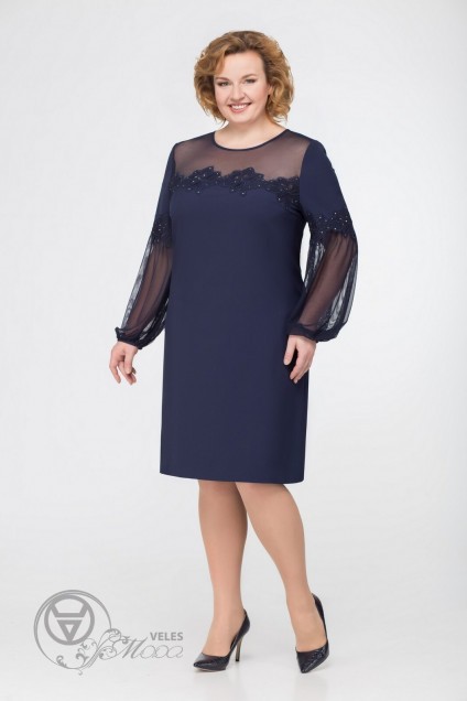 Платье 1036 синий Svetlana Style