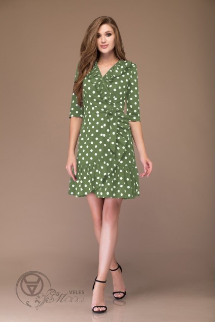 Платье 1107 зеленый Svetlana Style