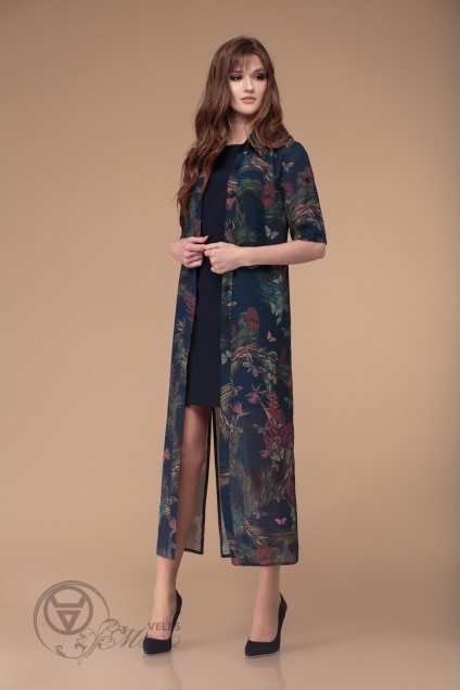 Комплект с платьем 1222 темный Svetlana Style