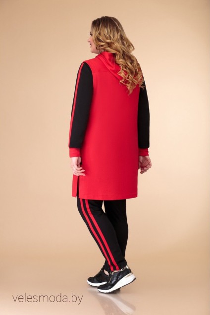 Спортивный костюм 1295 красный  Svetlana Style