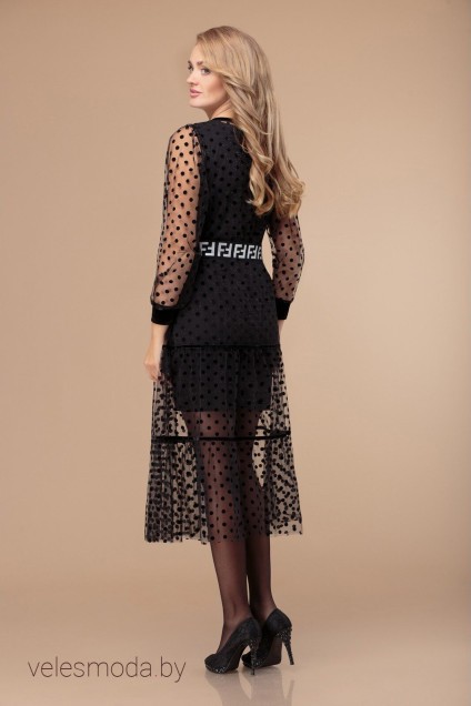 Платье 1317 черный Svetlana Style