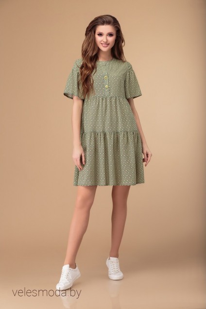 Платье 1379 зеленый Svetlana Style
