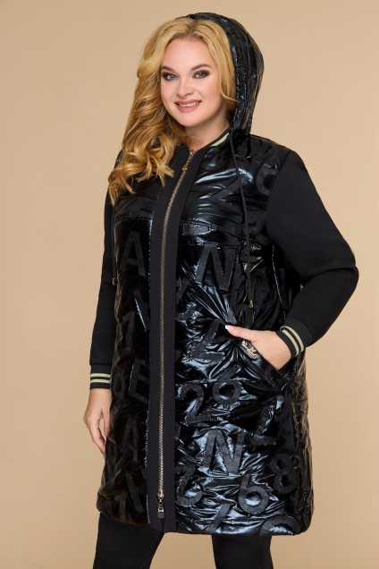 Куртка 1449 черный + буквы Svetlana Style