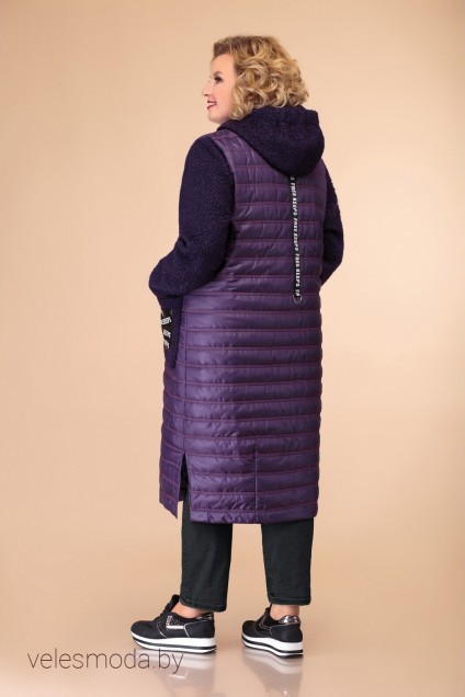 Пальто 1456 баклажан Svetlana Style