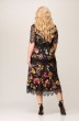 Костюм с платьем 1505 черный + цветы1 Svetlana Style