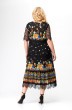 Костюм с платьем 1505 черный + узор Svetlana Style