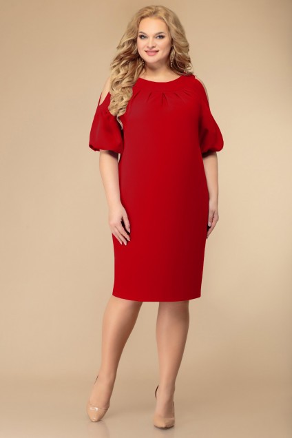 Платье 1534 красный Svetlana Style