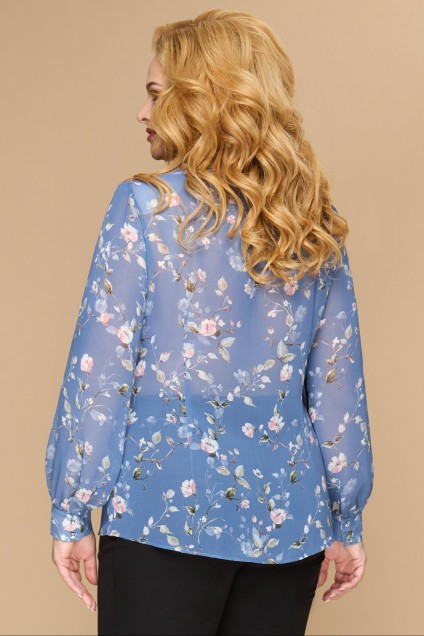 Блузка 1594 голубой Svetlana Style