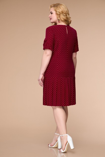 Платье 1625 бордовый Svetlana Style