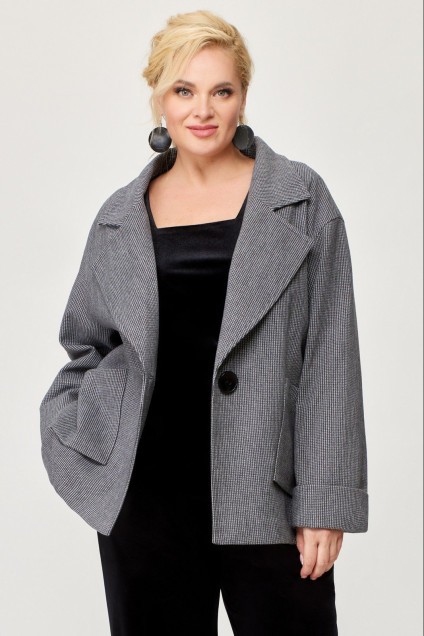 *Пальто 1689 серый Svetlana Style