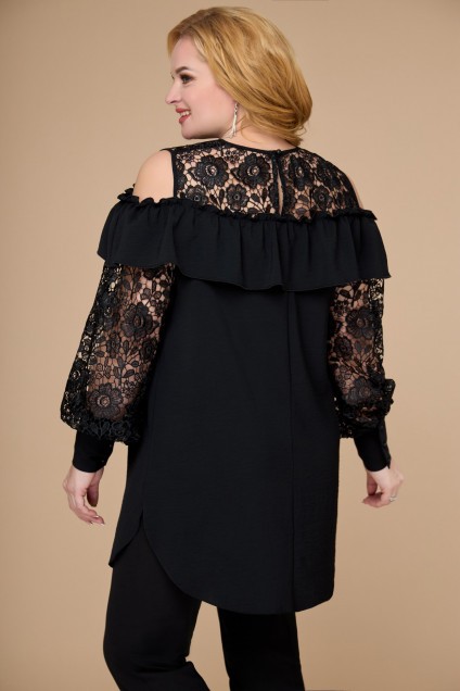 Блузка 1710 черный Svetlana Style