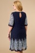 Платье 1819 синий + узор Svetlana Style