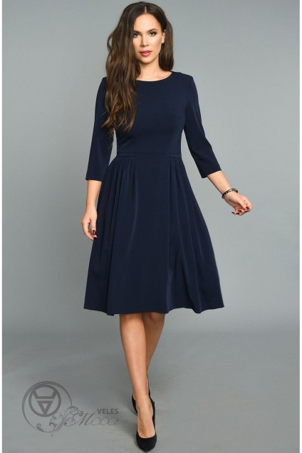 Платье 1235 синий TEFFI Style