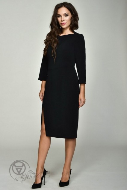 Платье 1367 черный TEFFI Style