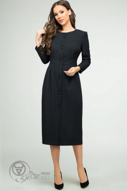 Платье 1371 черный TEFFI Style