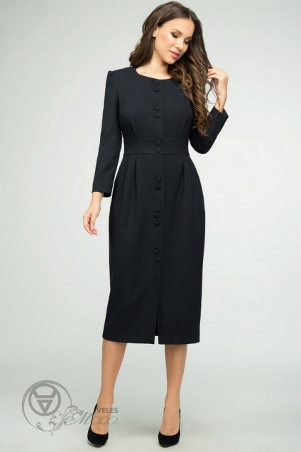 Платье 1371 черный TEFFI Style