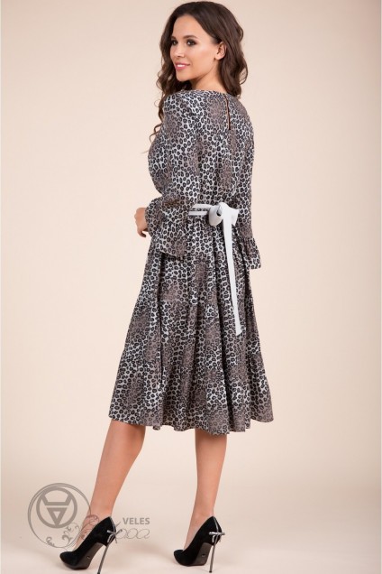 Платье 1393 серый TEFFI Style