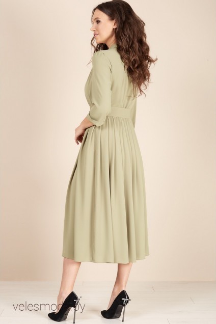 Платье 1425 светло-оливковый TEFFI Style