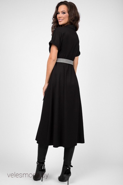 Платье 1462 черный TEFFI Style