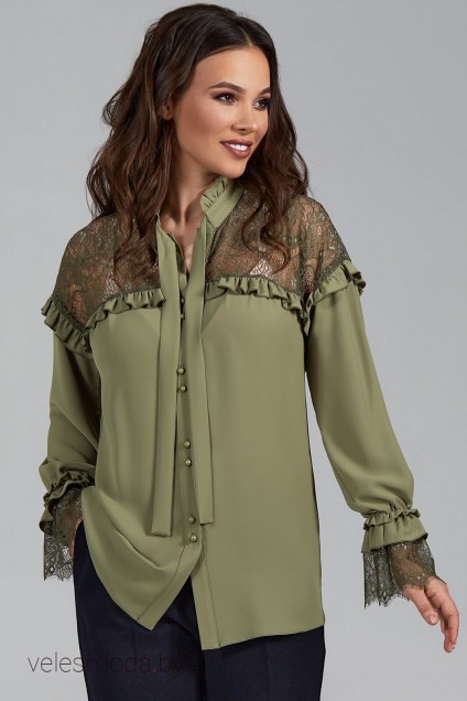 Блузка 1473 олива TEFFI Style