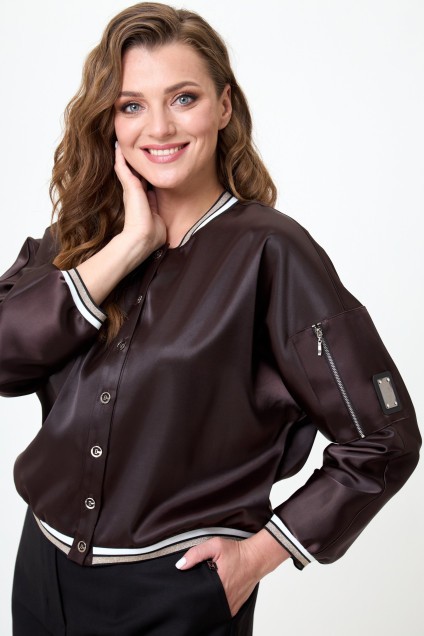 Рубашка 1475 коричневый TEFFI Style