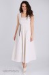 Платье 1485 молочный+полоска TEFFI Style