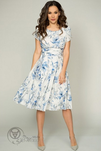 Платье 721-2 голубой TEFFI Style
