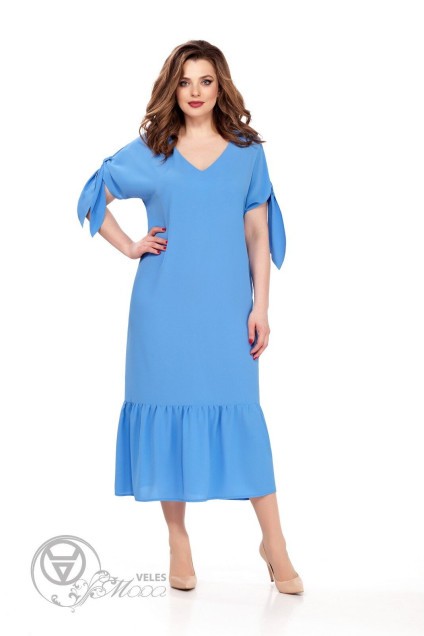 Платье 188 голубой TEZA