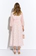 Платье 4337 розовый цветы  TEZA