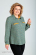 Рубашка 62221 зеленый+горчичная отделка Tair-Grand