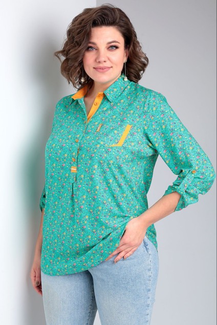 Блузка 62424 ярко-зеленый Tair-Grand
