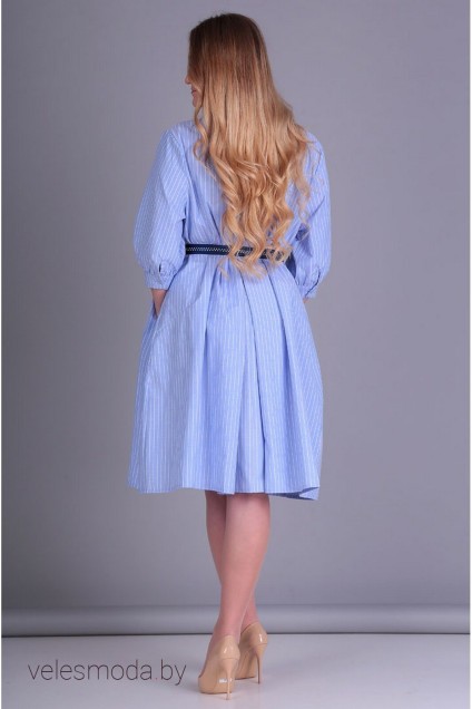 Платье 6545 голубой Tair-Grand