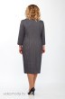 Платье 1453 серый+полоска Tellura-l