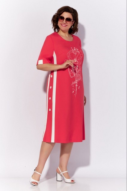 Платье 1725 красный Tellura-l