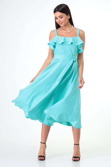 Платье-сарафан 7060 насыщенный бирюзовый Tender and nice