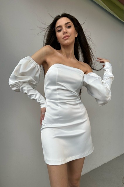 Платье  0054 белый  The Woman
