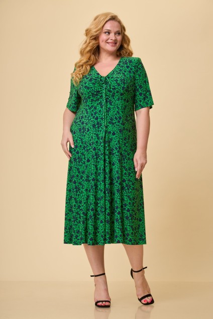 Платье 04-19 зелень TtricoTex Style