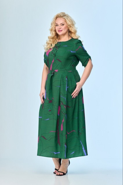 Платье 1716 зелень TtricoTex Style