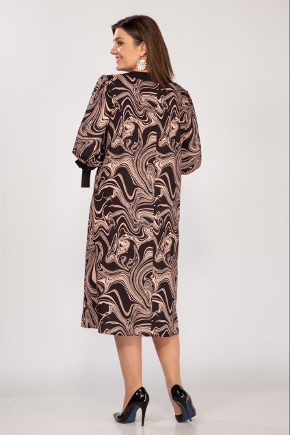 Платье 22-20 коричнево-черный TtricoTex Style