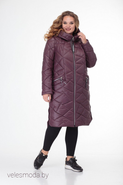 Пальто 3420 вишневый TtricoTex Style
