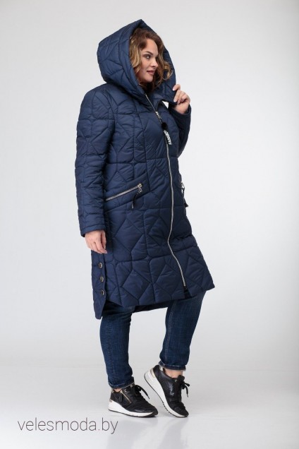 Пальто 3420 синий TtricoTex Style
