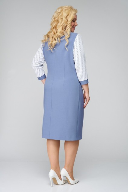 Платье 3918 голубой TtricoTex Style