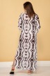 Платье 4221 коричневый узор TtricoTex Style