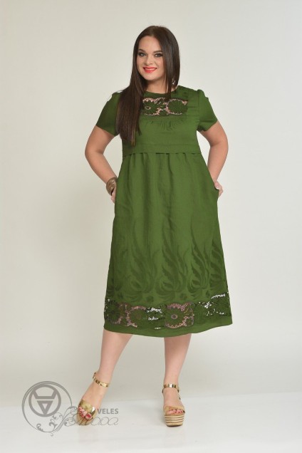 Платье 7492 зеленый Tvin