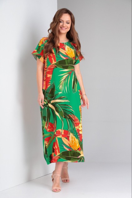 Платье 7733 зеленый банан Tvin