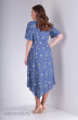 Платье 9003 голубой+цветы Tvin