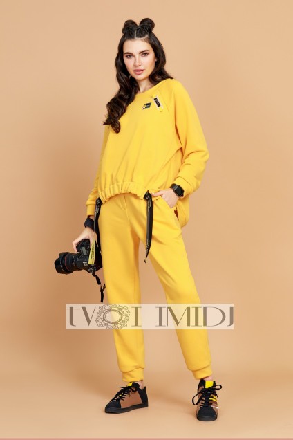 Спортивный костюм 1356 желтый Твой Имидж