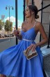 Платье 007 голубой USOVA