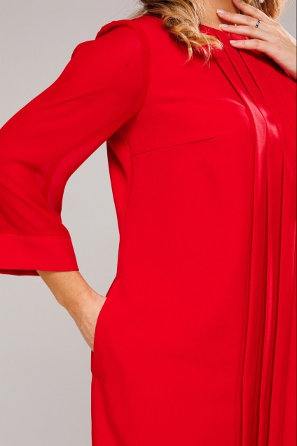 Платье 1110 красный VI ORO